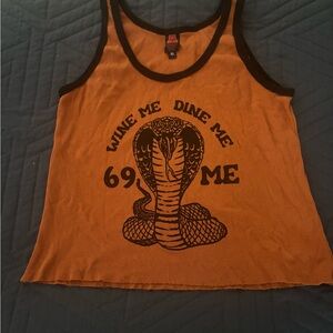 Classic rock Tank Top with Cobra Graphic